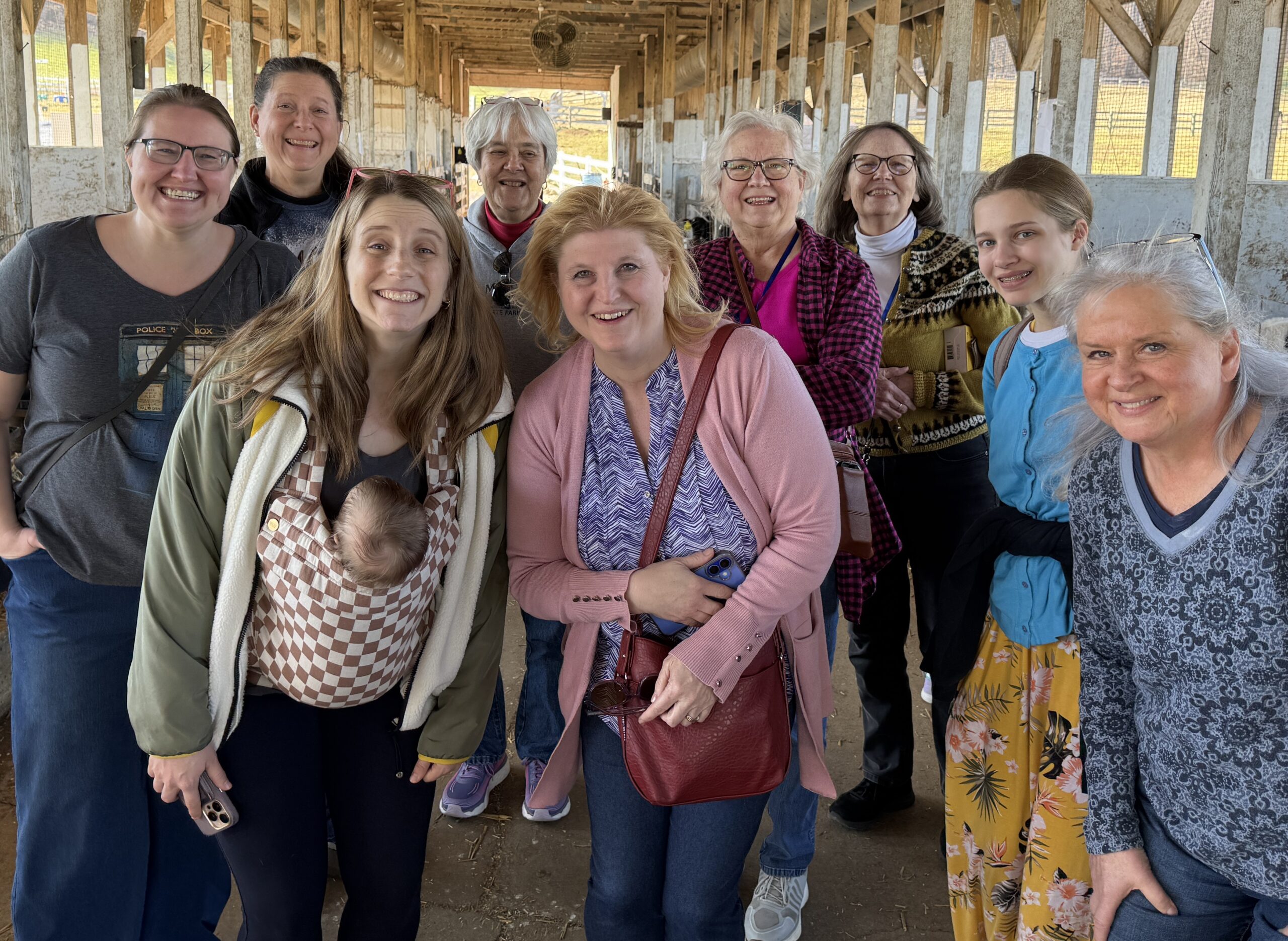 Happy New Hope Chapel womens group A group of women are standing outside smiling and posing for the picture